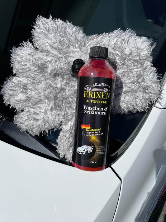 Erixen Waschen & Schäumen 500 ml, pH-neutraler Schaumreiniger für sanfte Fahrzeugwäsche.
