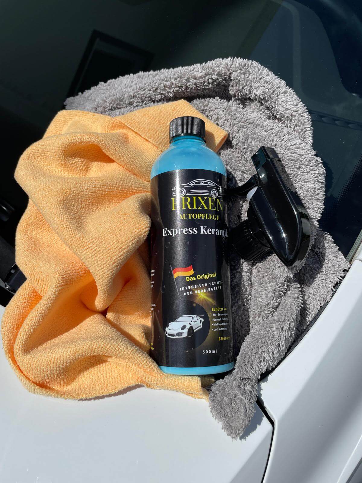 Erixen Express Keramik Versiegelung 500ml + 2 Mikrofasertücher